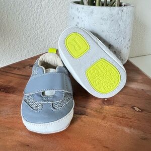Robeez Gray and White Baby Shoes